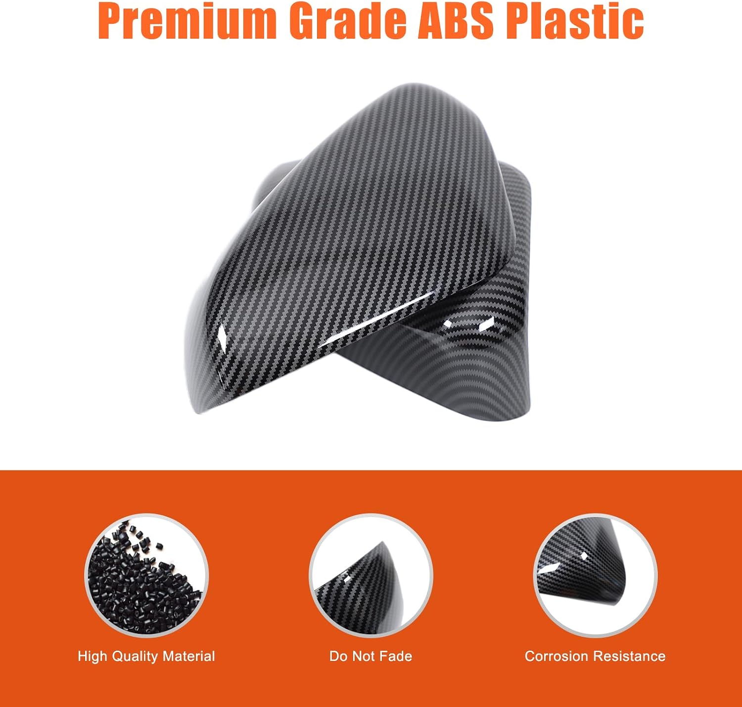 Car Side Door Mirror Cap Cover for Subaru Forester 2025,Carbon Fiber Pattern Exterior Side Rearview Mirror Anti-Scratch Cover Protector Shell Housing Trim Accessories (Carbon Fiber Pattern)