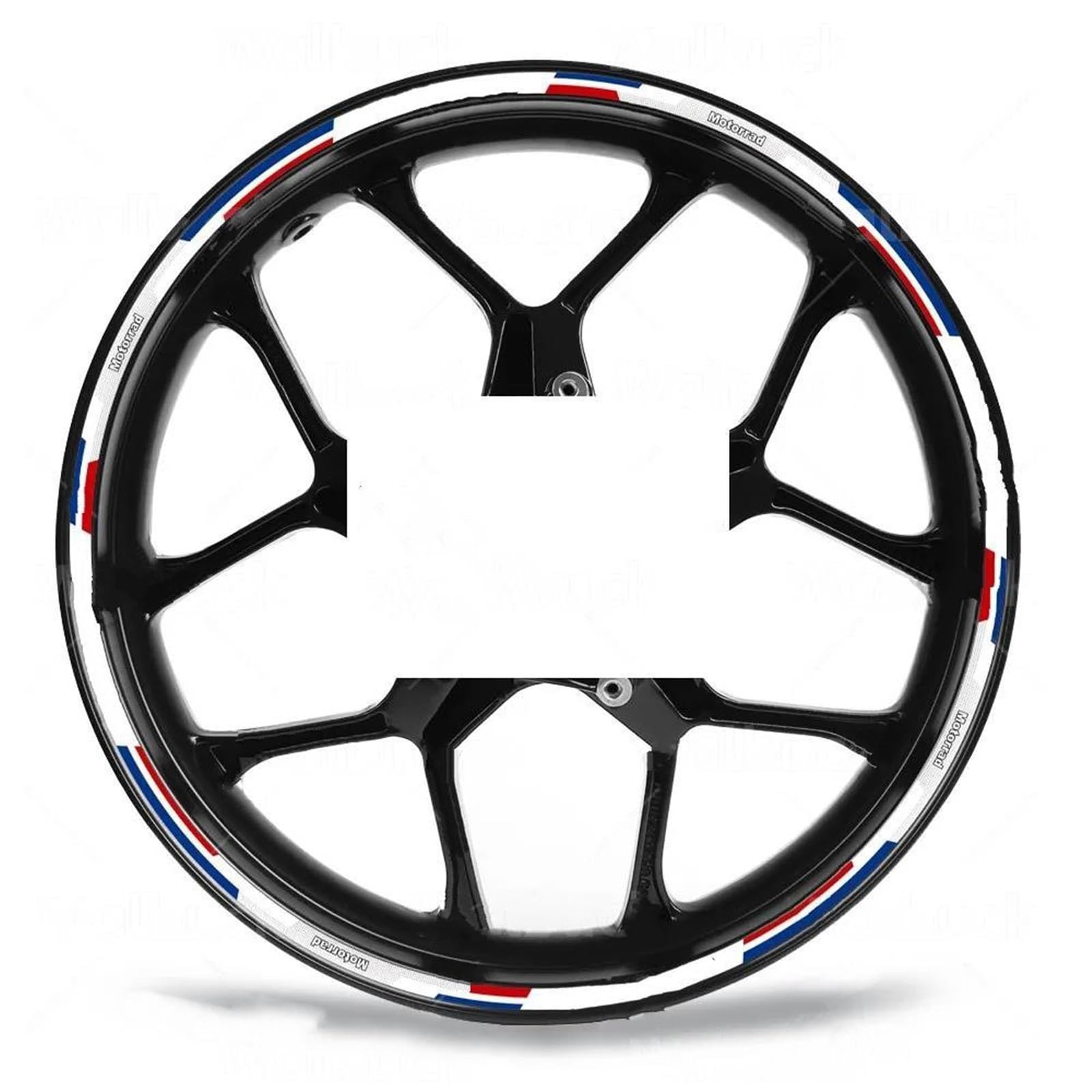 Motorcycle Wheel Stickers Stripes Reflective Waterproof Rim for R1250 GS R1200 Gs G310 F650GS F 750gs(Style 3)