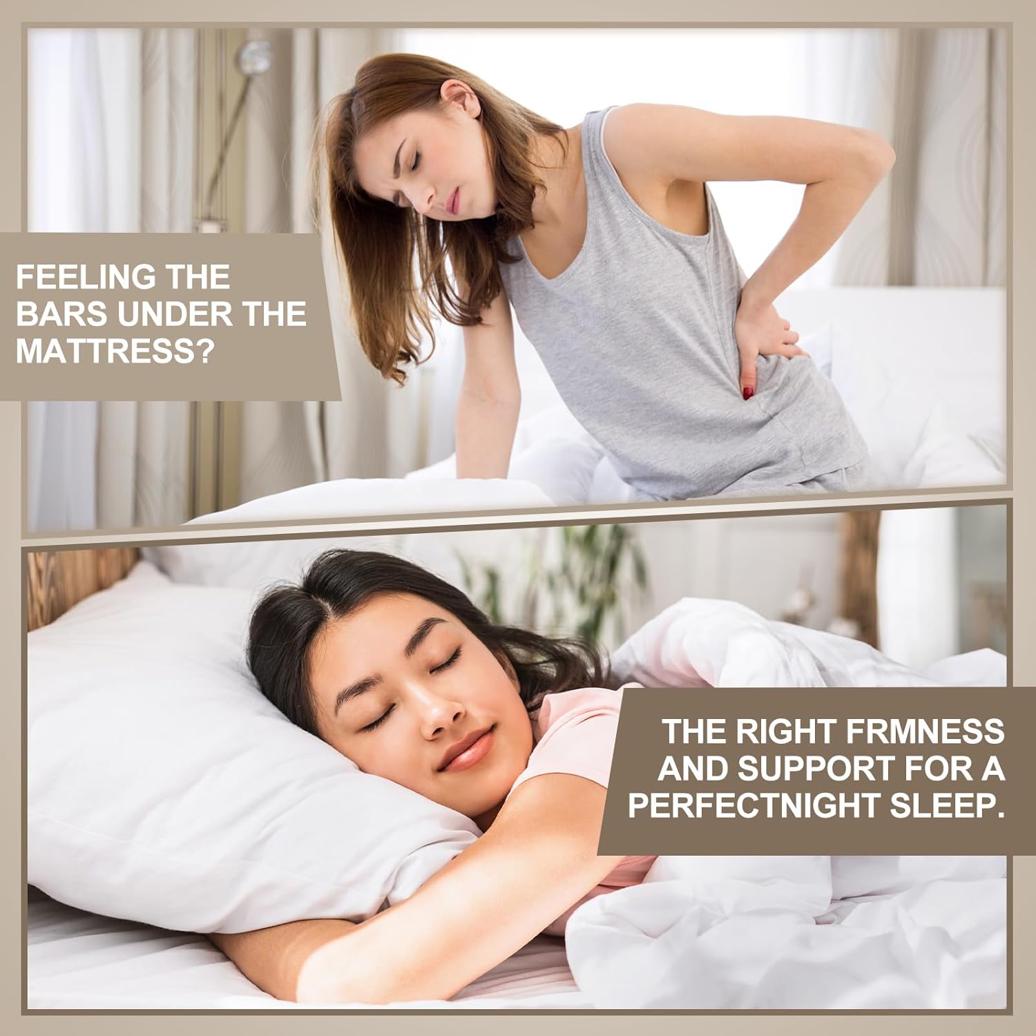 12mm King Size Vertical Bed Slats, 76 x 80'' Fabric Covered Bunkie Board King Size, Mattress Support Wooden Bunkie Board with Cover for Metal Frame Low Profile Beds Support, Platform Beds and Couch