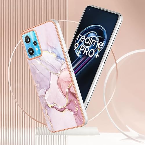 Miniatura 10 de Funda de teléfono para Realme 9 Pro Plus 0.18oz, color verde, Realme 9 Pro Plus, funda de silicona SlimCases mármol antihuellas a prueba de golpes