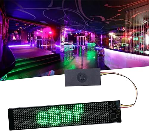 Miniatura 2 de Letrero LED de desplazamiento flexible, programable con control de aplicación, funciona con pilas, diseño de bricolaje, fácil de instalar, amplia