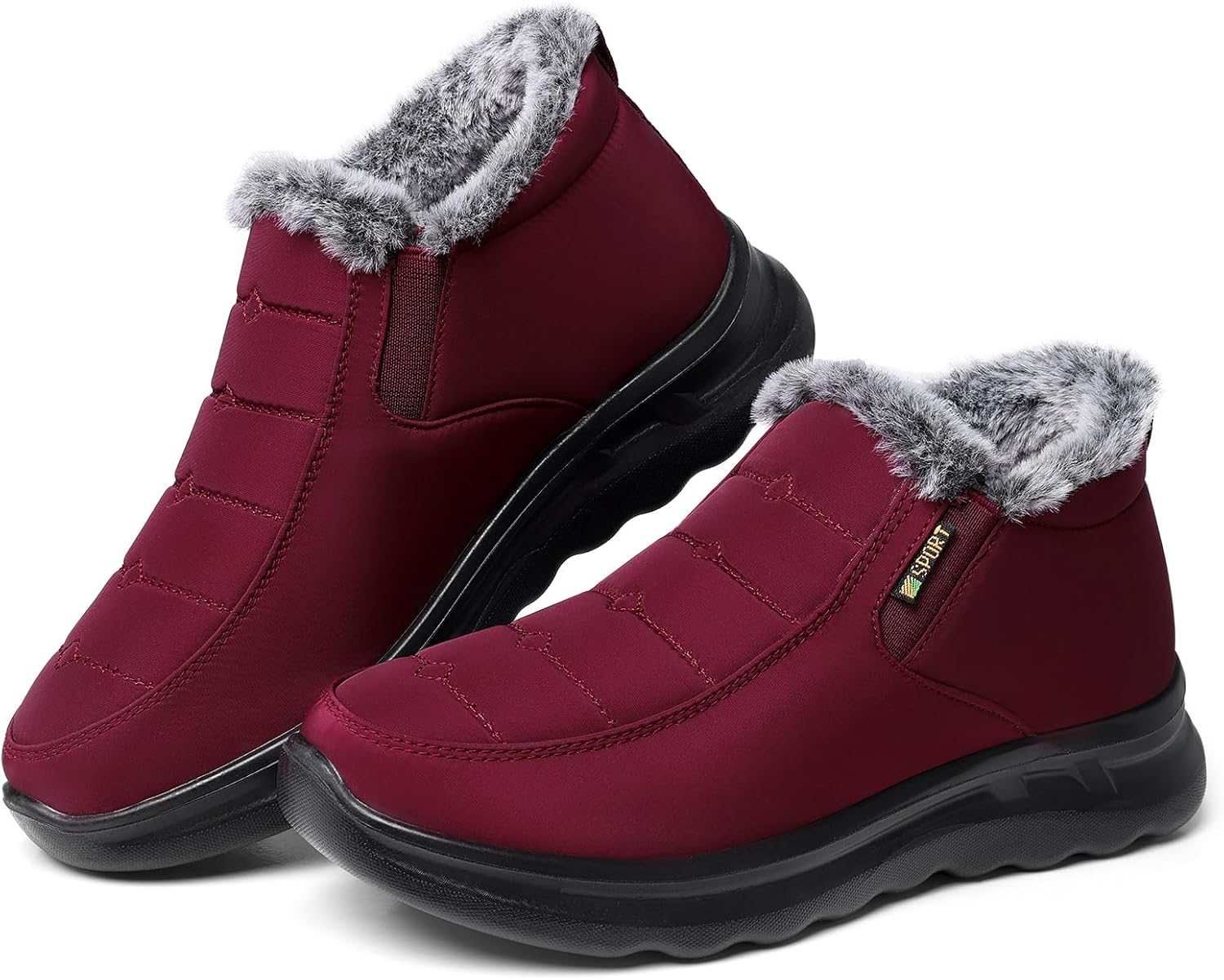 TEMOFON Womens Winter Snow Boots Warm Fur Lined Booties Waterproof Outdoor Shoes Comfortable Slip On Ankle Boot - Image 6