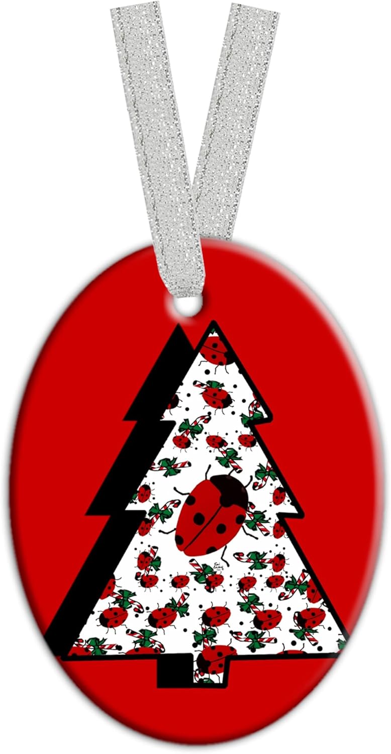 Christmas Ornaments Oval Ceramic Personalized Christmas
