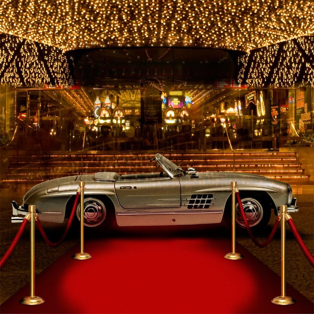 Photography Backdrop - Custom Casino Royale - 10x10 Ft. - 100% Seamless Polyester