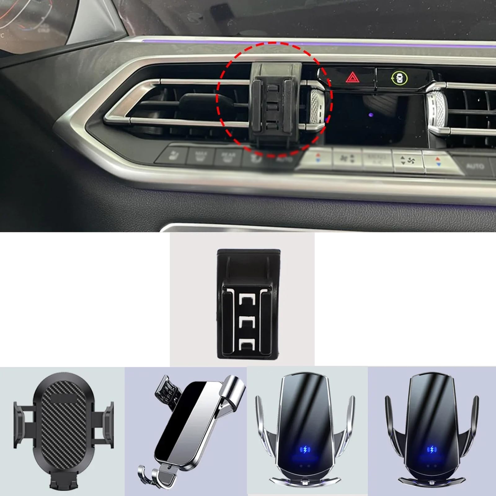 Uchwyt samochodowy dla BMW X6 G06 2020-2021, Uchwyt na telefon samochodowy