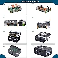 Vista 7 de GeeekPi Carcasa metálica con placa periférica N04 PCIe M.2 Key-M NVMe SSD PCIe para Raspberry Pi 5