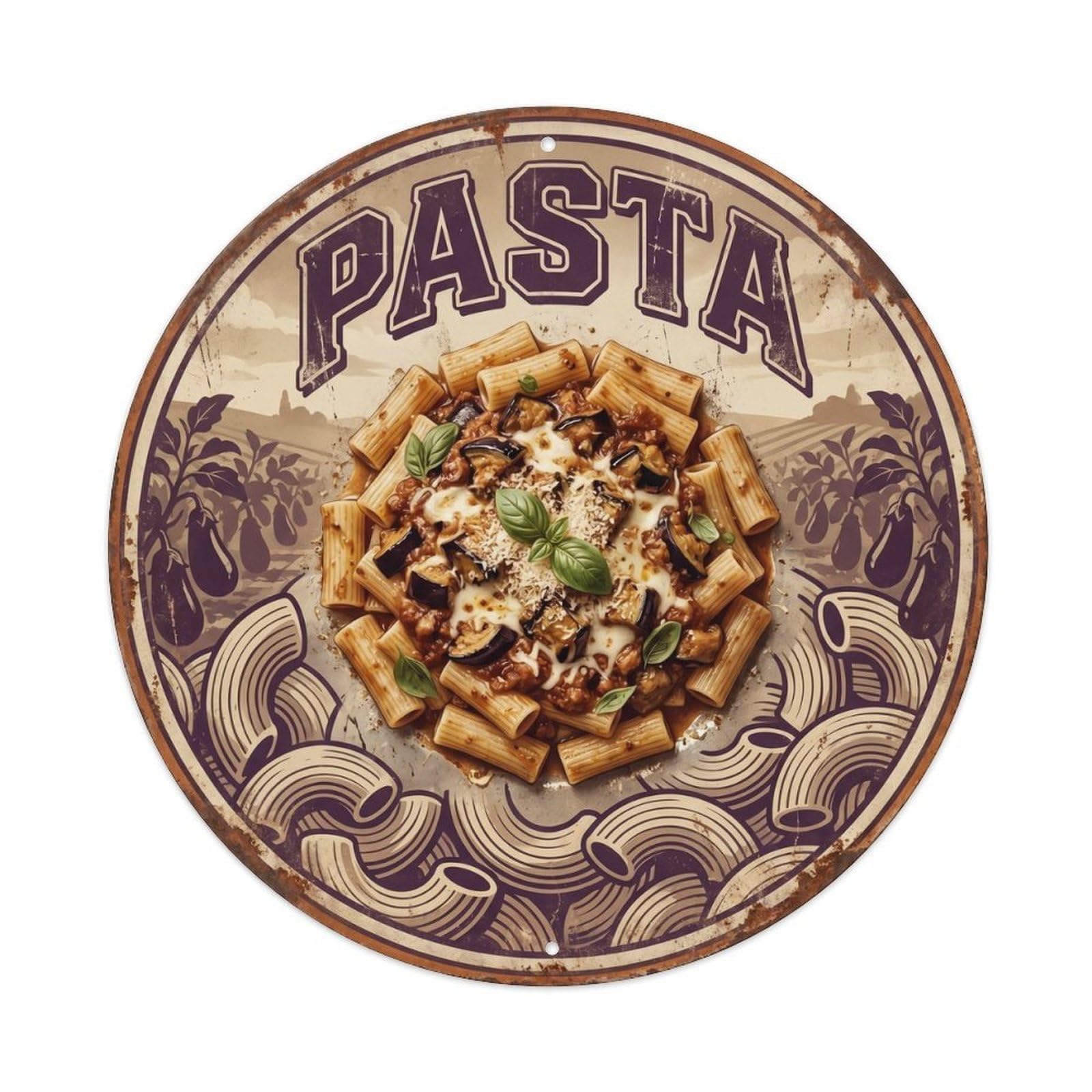 Restaurant Kitchen Pasta European Food Heritage Diner Metal Tin Sign