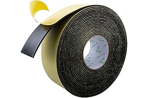 1/8" Pipe Wrap Insulation Foam with Adhesive - Weather Stripping Foam Tape...