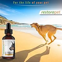 Vista 6 de RestoraPet Paquete de 1 multivitamínico líquido de carne de res para perros y gatos Alivio del dolor de artritis para perros Vitaminas de cadera