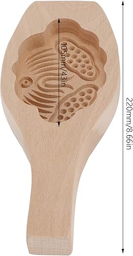 Miniatura 4 de Tnfeeon Hornear Wood Mooncake DIY Herramientas de decoración de cocina Bollo al vapor Pastelería (Lotus)