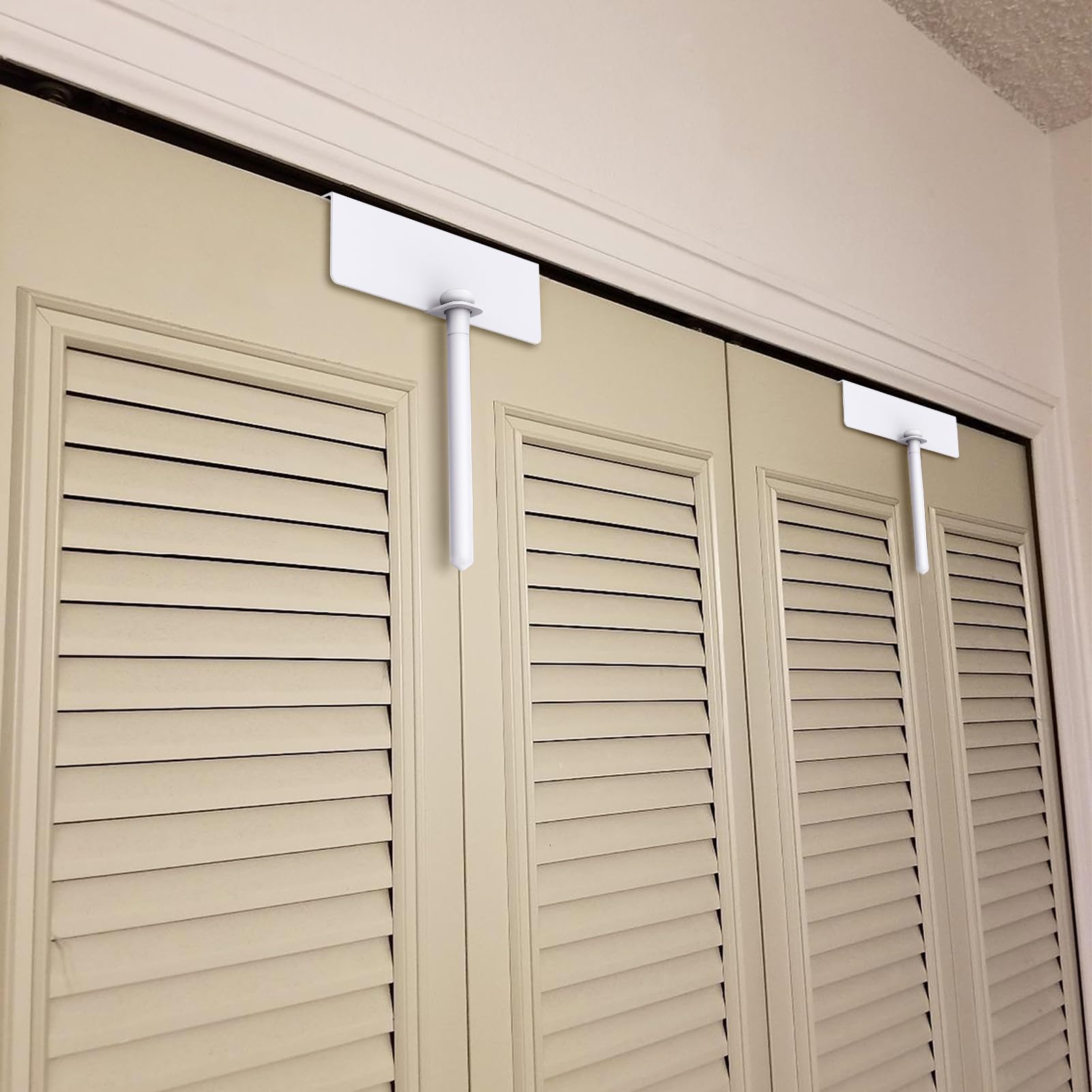 2 unidades de bloqueo de puerta plegable de metal – cerradura de puerta corredera a prueba de niños, adecuado para armarios, despensa – sin instalar