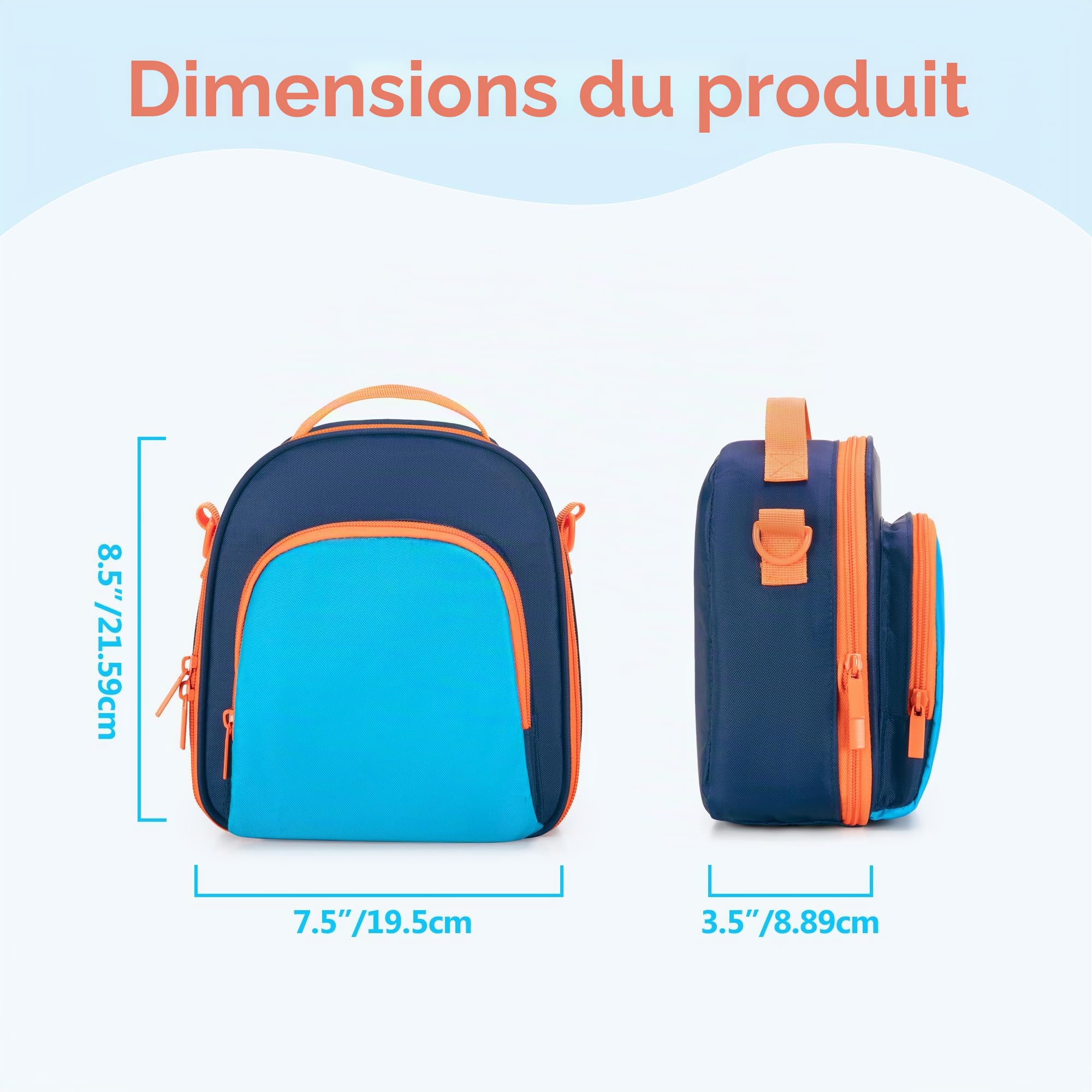 LoDrid Sac de Rangement Compatible avec Yoto Mini (édition 2024), étui de Transport Portable, Porte-Cartes pouvant contenir jusqu'à 30 Cartes, Bleu, (Sac Uniquement)