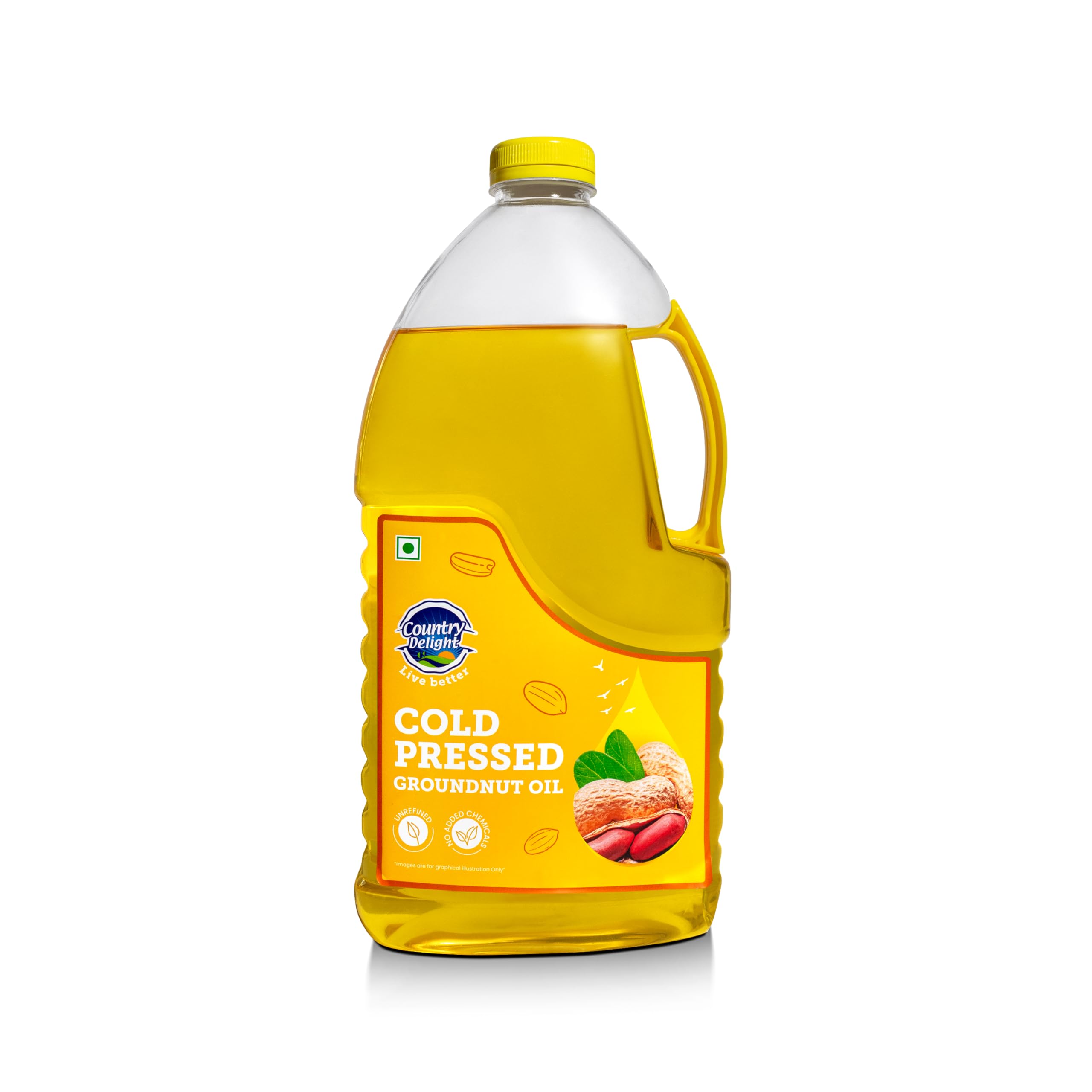 Country Delight Cold Pressed Groundnut Oil 1.8 L | Non-refined Groundnut Oil Pure (B0D8L7XDZS) Amazon Price History, Amazon Price Tracker