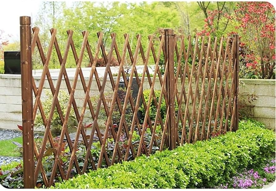 Decorative Fences Plant Screen,Telescopic Room Divider Fence - Easy To Install