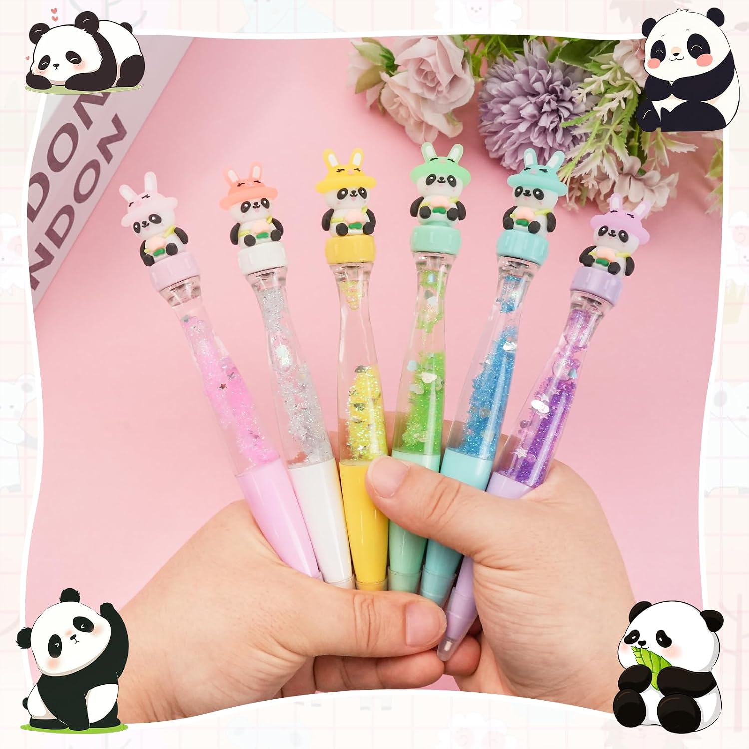 6Pcs Fidget Spinner Pens with 10Pcs Black Refills image 5