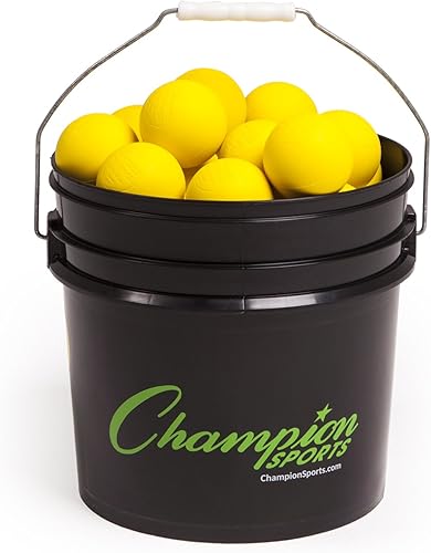 Miniatura 10 de Champion Sports Bolas de lacrosse en un cubo