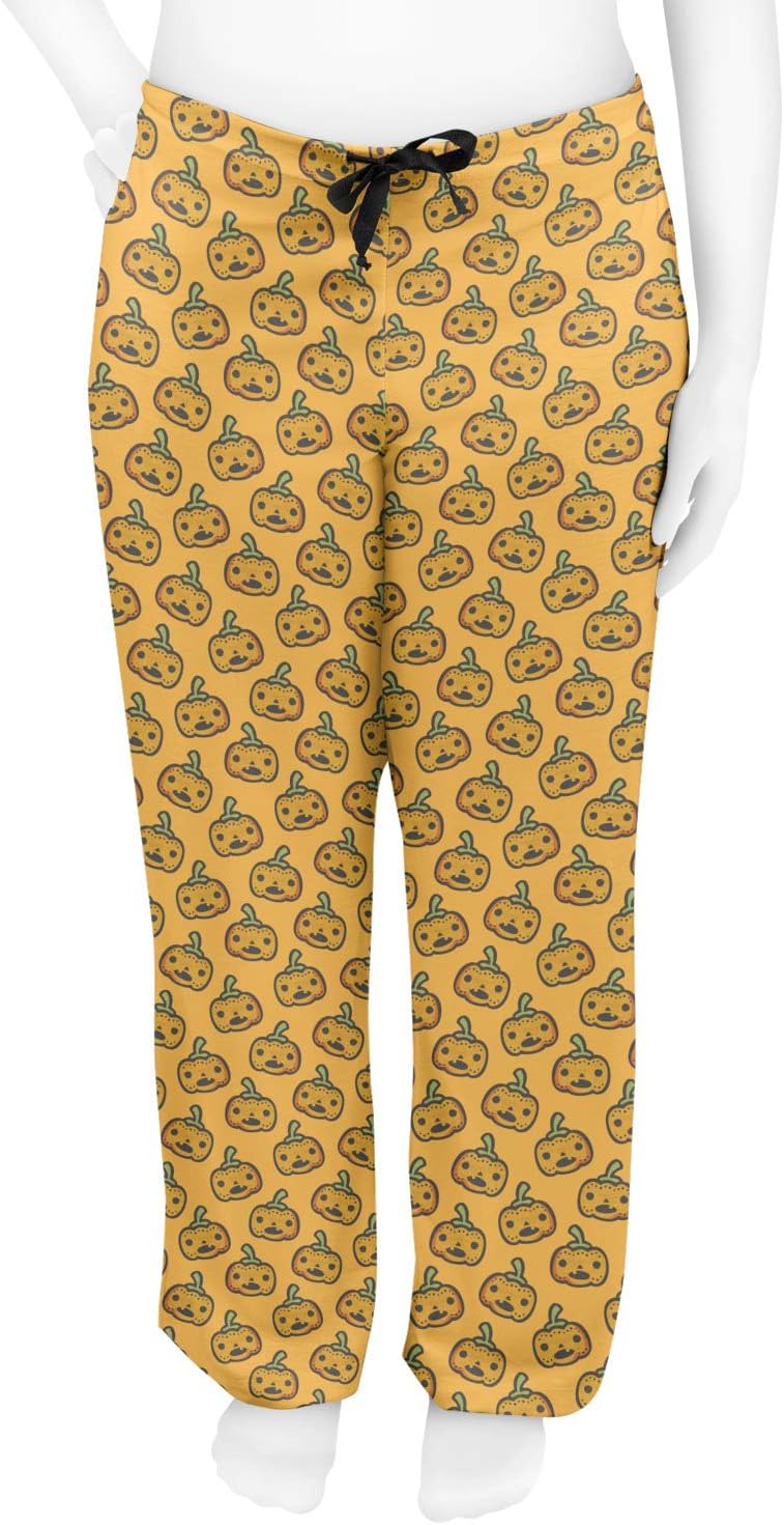 Halloween Pumpkin Womens Pajama Pants