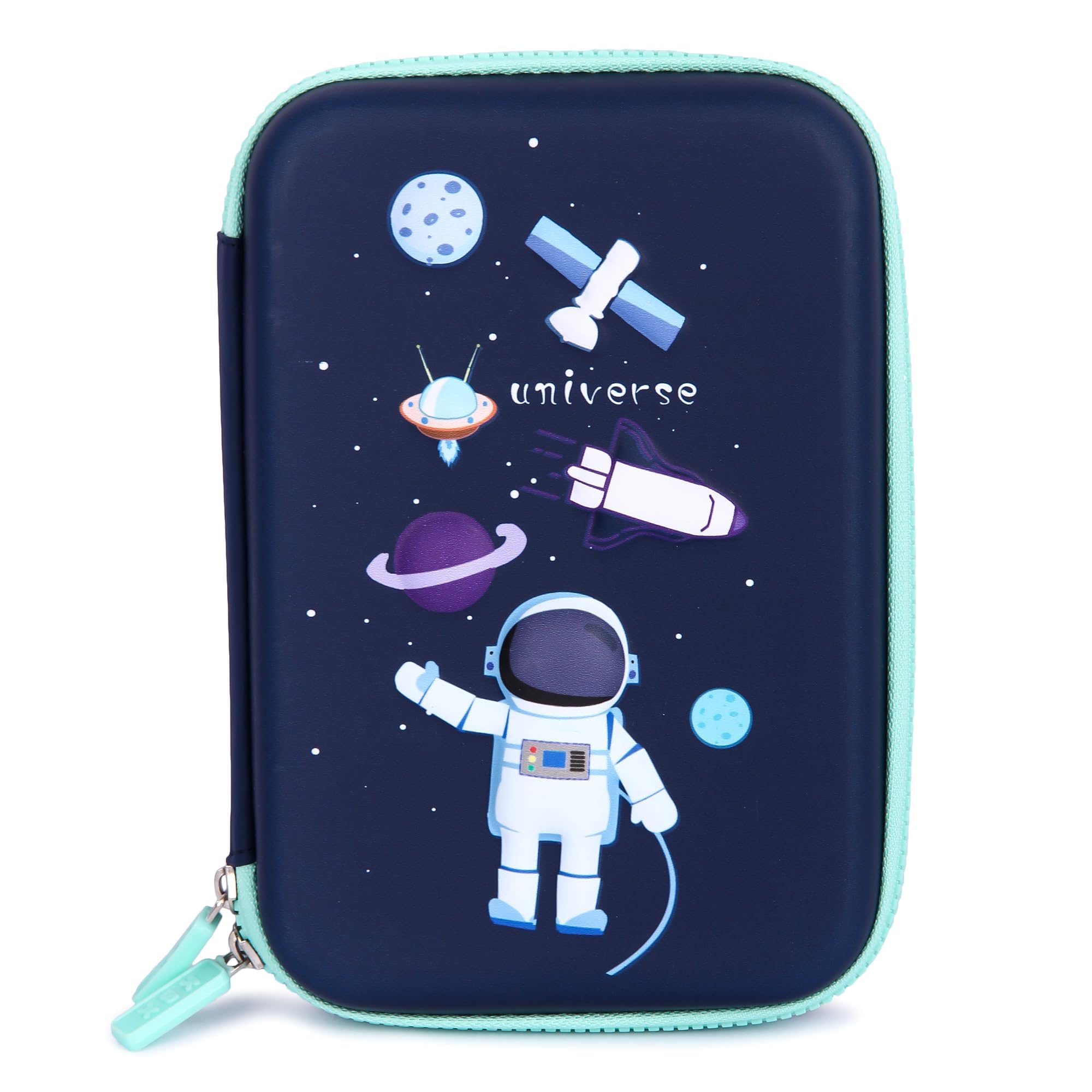 CEREBRATE Canvas Pencil Box Zip Closure With Assorted Eraser Case For Kids Return Gifts For Kids & Students Space & Astronaut Theme - Blue (B0CPLJXGQX) Amazon Price History, Amazon Price Tracker