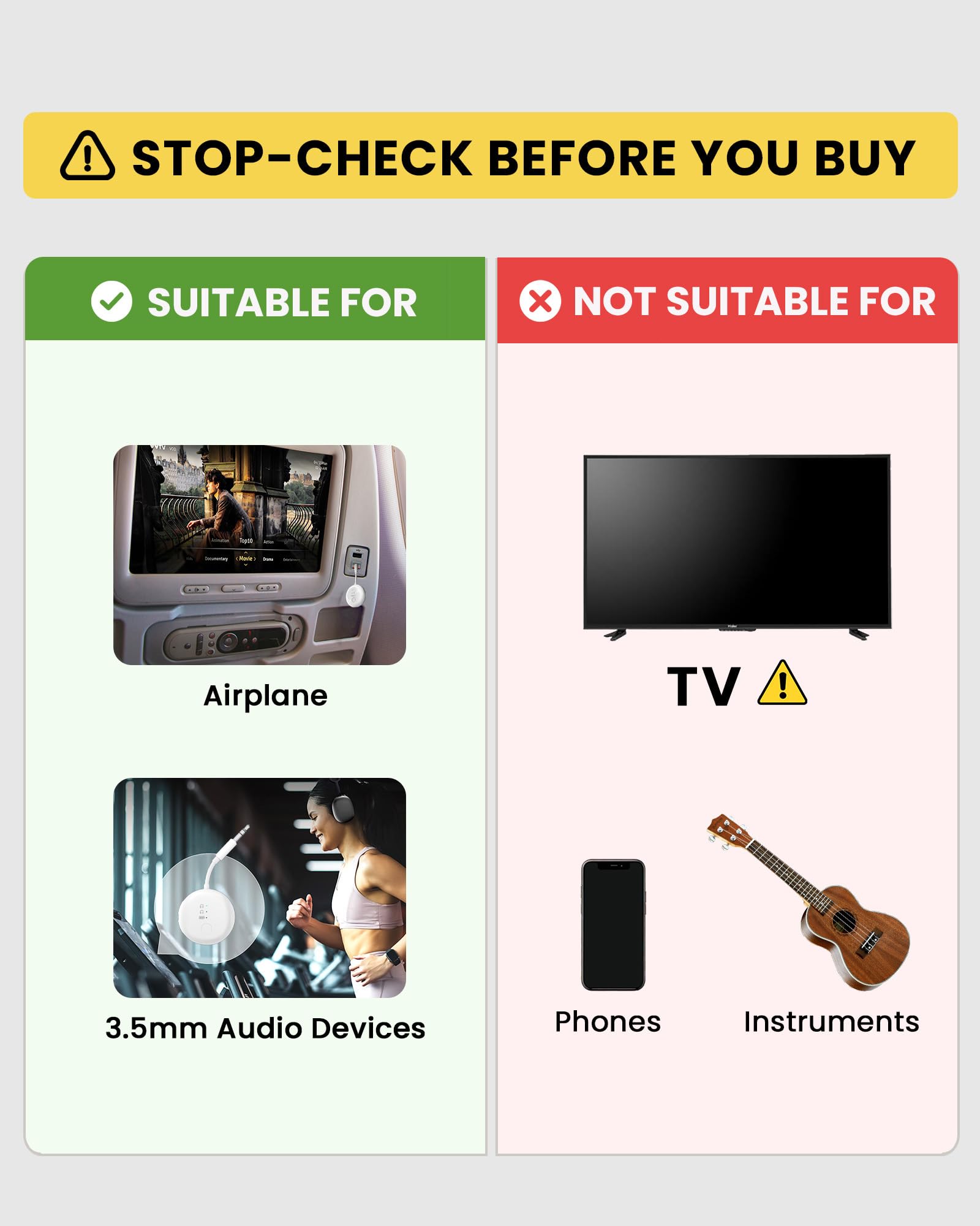 Avantree SoundJet R1 – 25-godzinna bezprzewodowa Bluetooth-adapter do wszystkich AirPods (Pro/Max) z Qualcomm & aptX Adaptive, bezprzewodowy transmiter audio do lotów, działa ze słuchawkami Bluetooth
