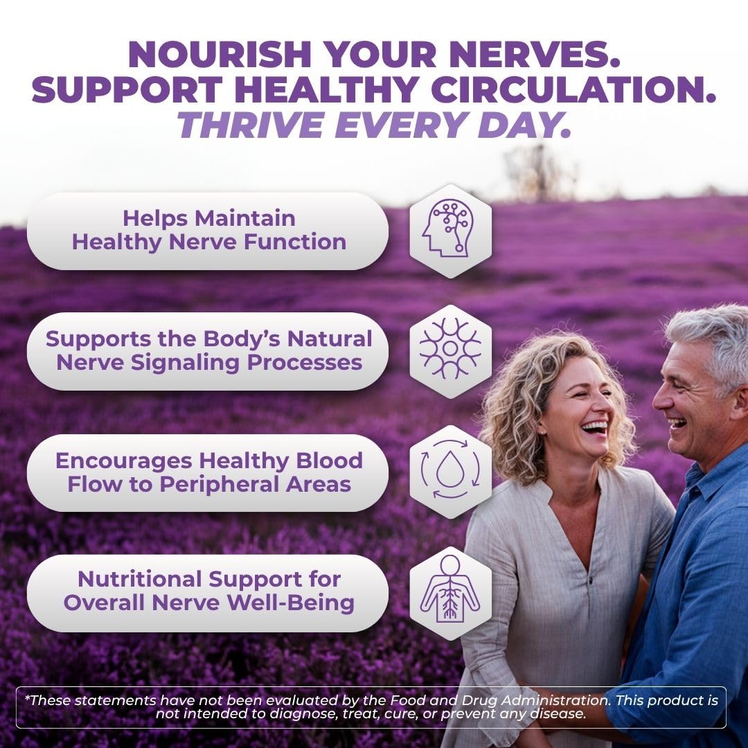 Vitalyra Nerve Support Supplement with Alpha Lipoic Acid and CoQ10, Vegan — Amazon image 4