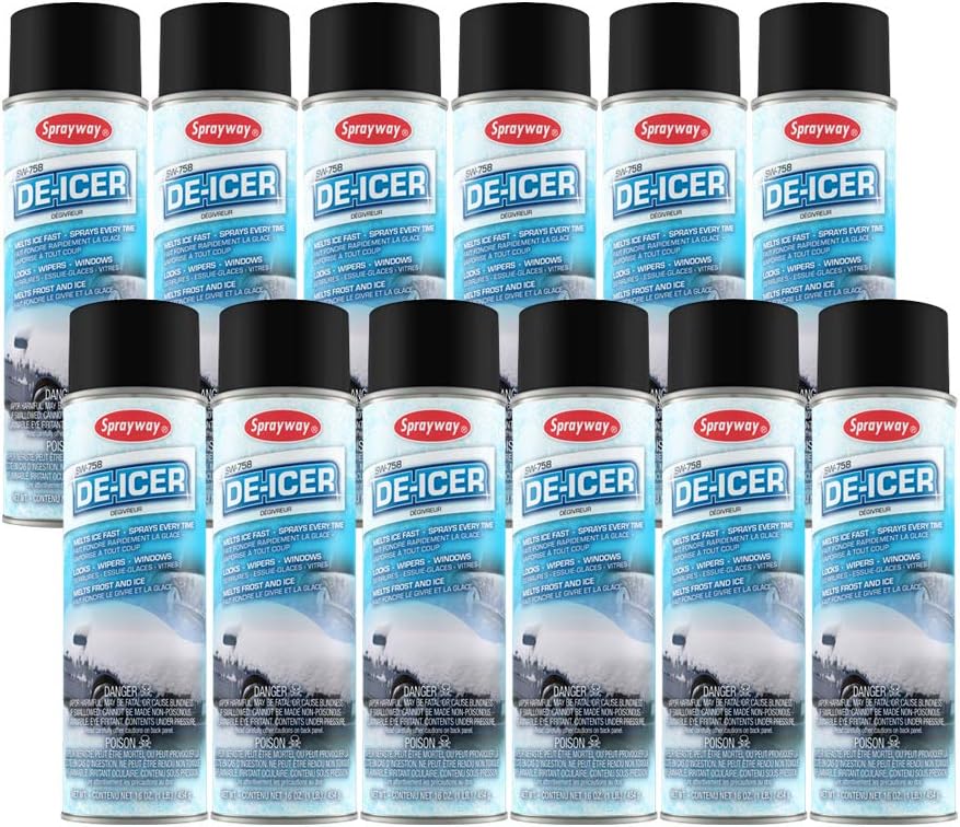 Sprayway SW758-12PK Industrial De-Icer, 16 oz, Pack of 12