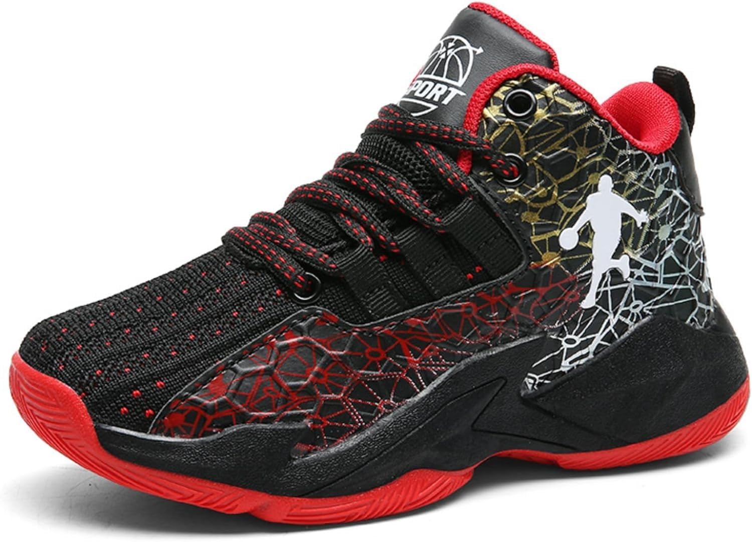 WOWEI Basketbalschoenen Voor Jongens En Kinderen Basketbalschoenen Sportschoenen Hardloopschoenen
