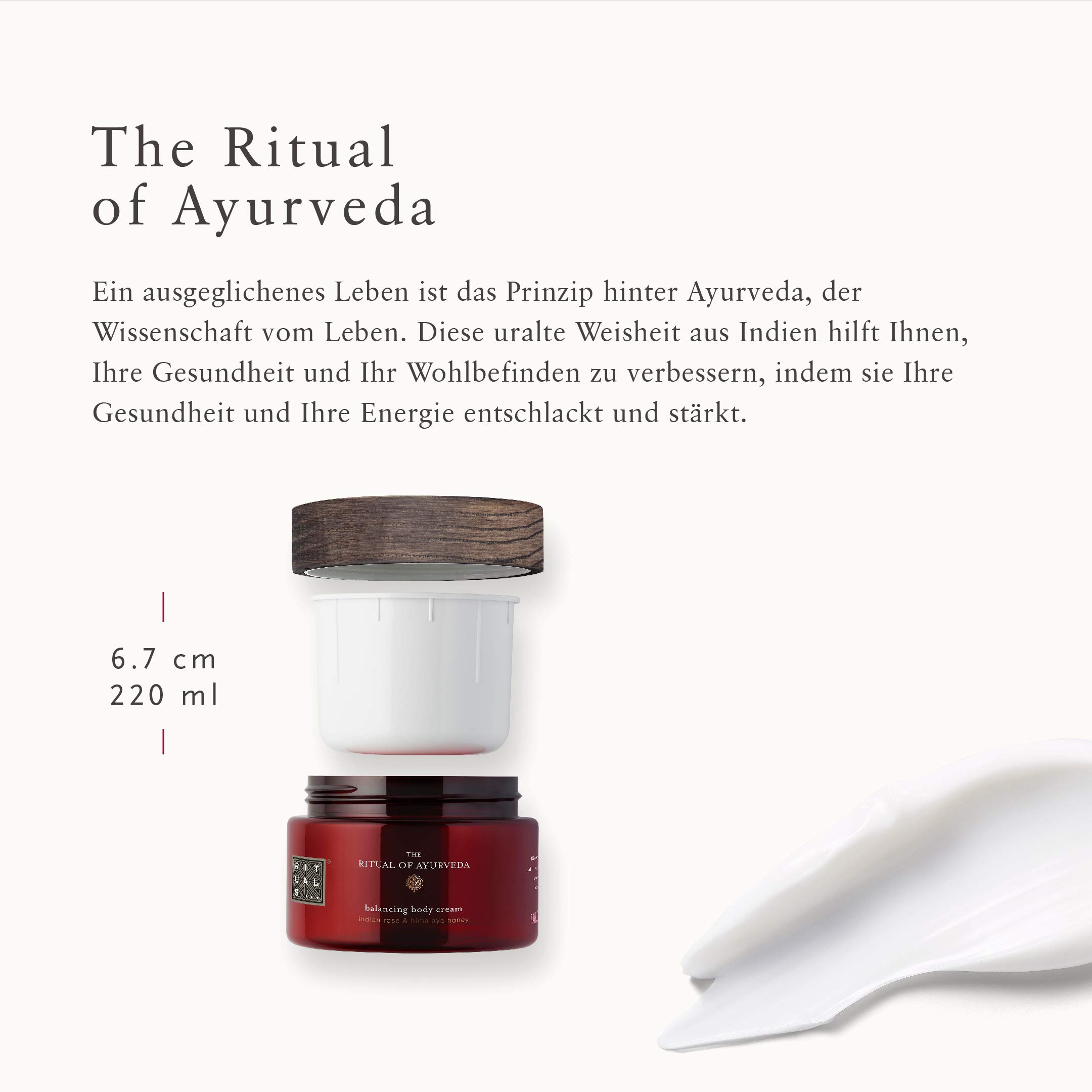 RITUALS The Ritual of Ayurveda Körpercreme zum Wiederbefüllen, 220 ml