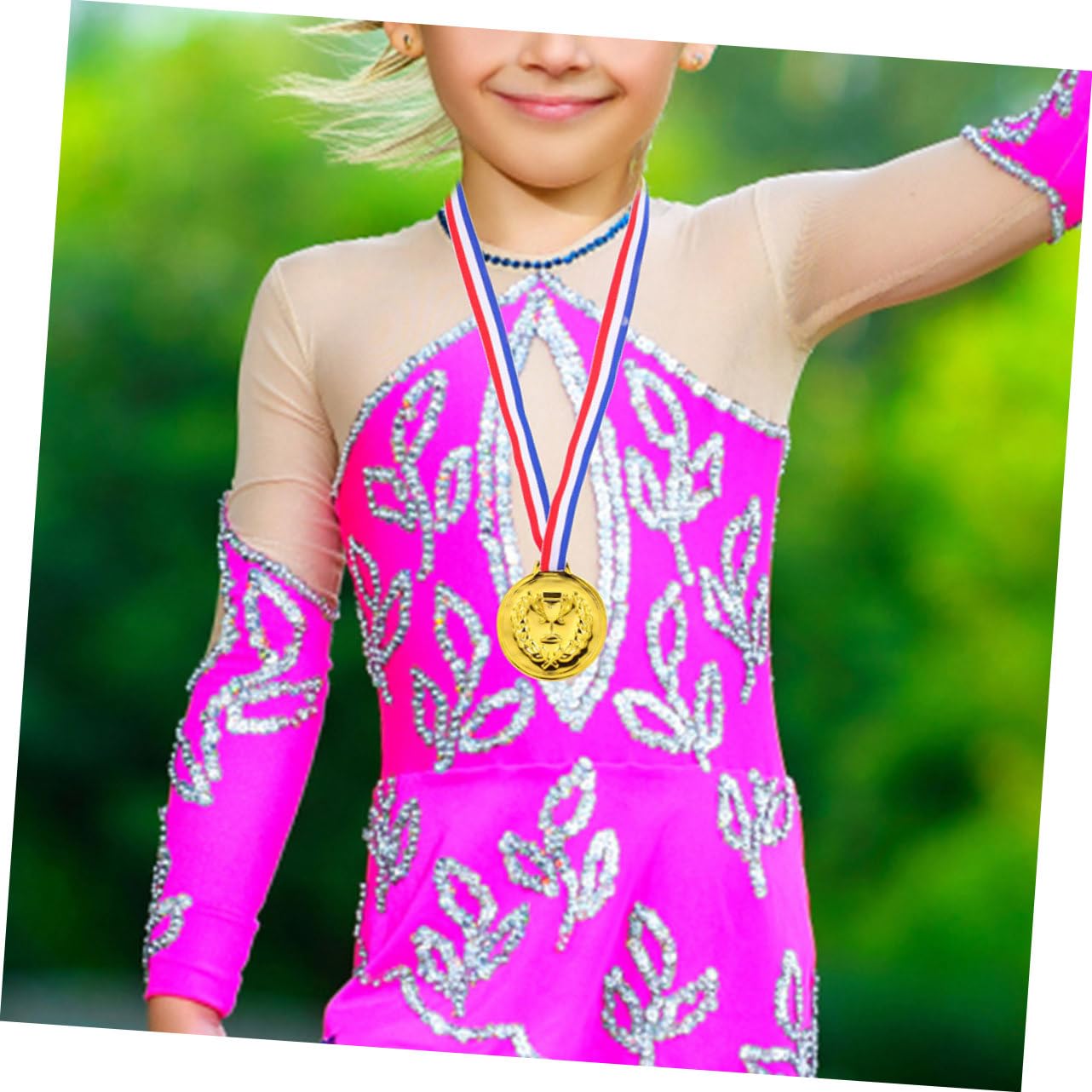 Sosoport Lega di Zinco Premio con Nastro 50 Medaglie Oro, Resistenti allo Sbiadimento per Bambini per Competizioni, e Eventi Sportivi