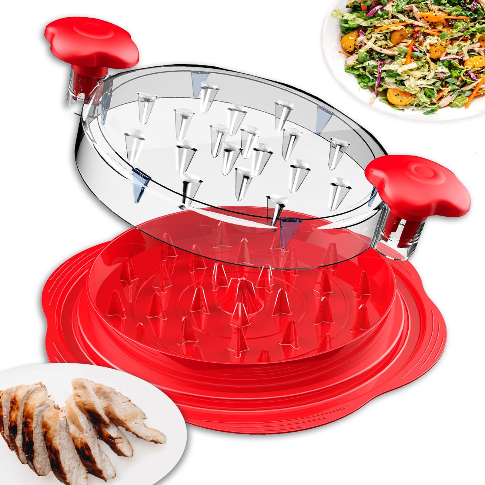 Chicken Shredder, Large Chicken Breast Shredder Tool Twist, 25cm Visible Meat Shredder Machine, Chicken Shredder Tool Twister