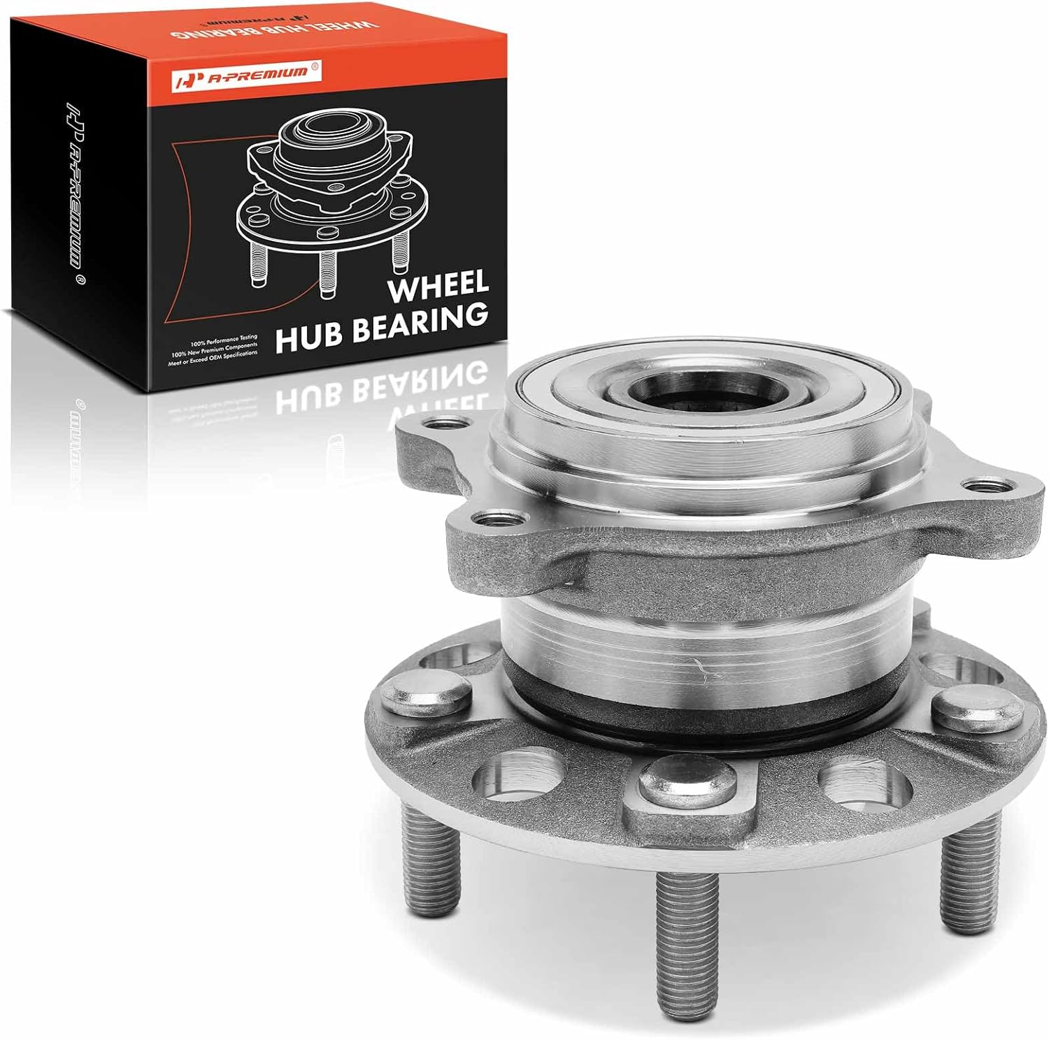 A-Premium Rear Wheel Bearing and Hub Assembly with 5-Lug Compatible with Kia Sportage 2016-2022, Hyundai Tucson 2016-2021, AWD Only