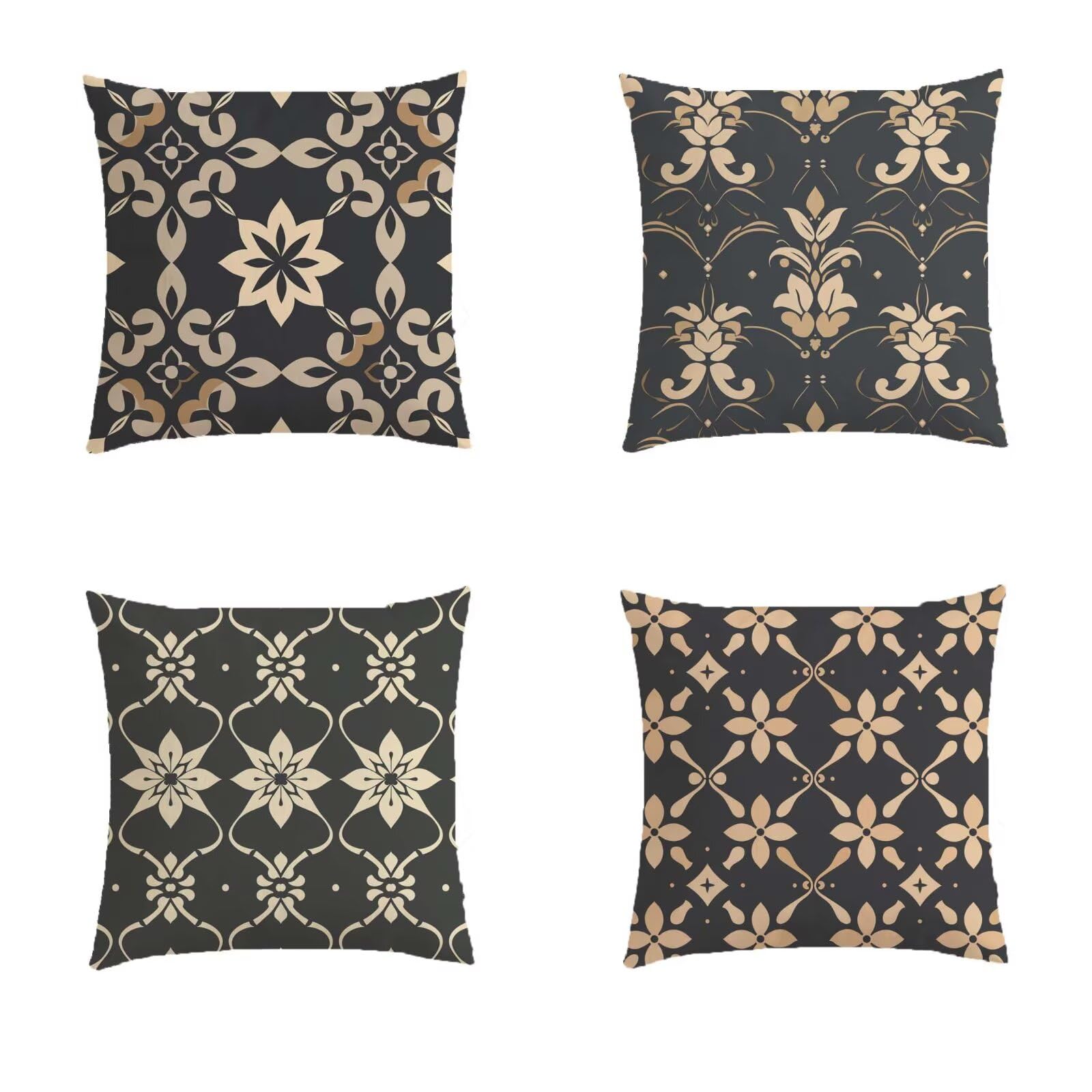 Lot de 4 housse de coussin 40x40 pour remplacer des textiles de jardin usés ou décolorés