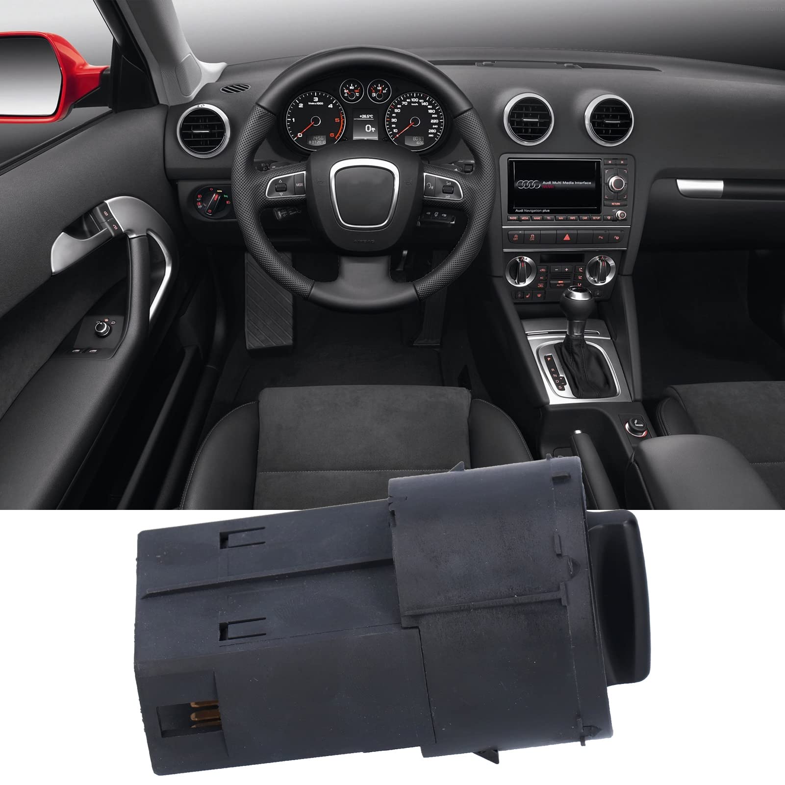 Akozon Interrupteur de Phare Interrupteur de Commande de Phare de Voiture 6Y1941531L Remplacement pour 6Y2 1999‑2008