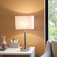 Vista 7 de Aspen Creative 37051A lámpara de araña de construcción en forma de campana dura de transición ovalada en tela de lino blanco desvanecido, 16 1/2