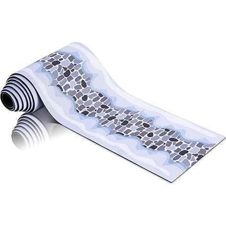 Haull Christmas Village Accessories Village Roads and Streets Snow Mat Christmas Cobblestone...