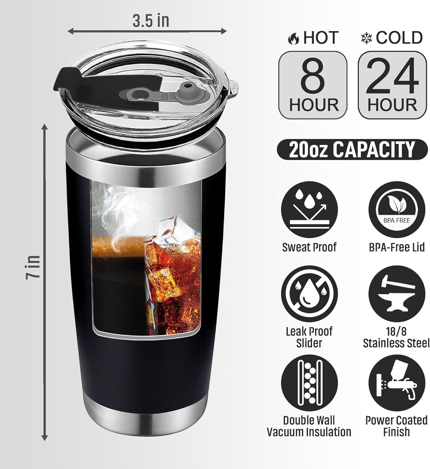 Christmas Gifts for Dad, Men - Gifts for Dad from Daughter, Son - Dads Birthday Gift Ideas, Happy Birthday gifts for Dads, Fathers - Best Dad Ever Gift, Best dad Tumbler, 20 Oz dad Cup - Image 5