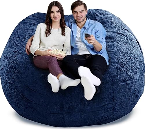 Miniatura 2 de Funda para silla puff (solo funda, sin relleno) duradera y cómoda para silla de piel fotovoltaica, sofá de piel sintética, sofá de sala de estar,