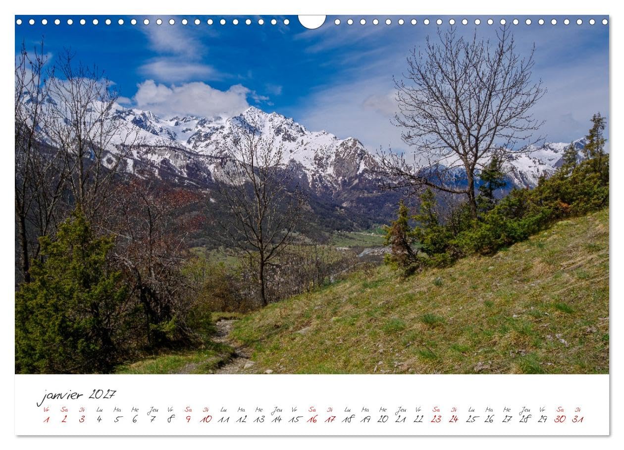 Les Hautes-Alpes sur les chemins des marmottes (Calendrier mural 2027 DIN A3 vertical), CALVENDO calendrier mensuel: A la découverte des chemins des Heutes-Alpes