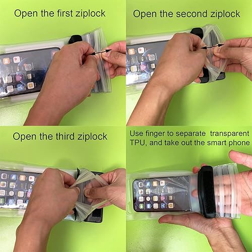 Miniatura 7 de DRLOKPAK Bolsa de cintura impermeable para surfear, bolsa cruzada en el pecho, riñonera para snorkel, bolsa de natación, playa, flotante, soporte