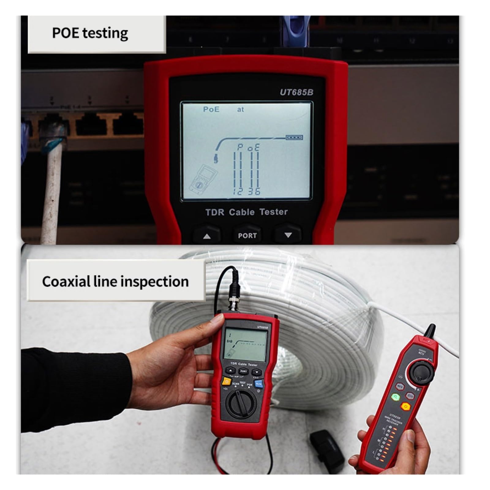 Netzwerkkabel Tester Kabel TrackerTester Detektor Verdrahtung LCD Display Netzwerk Werkzeug Präzise Effektive Identifizierung