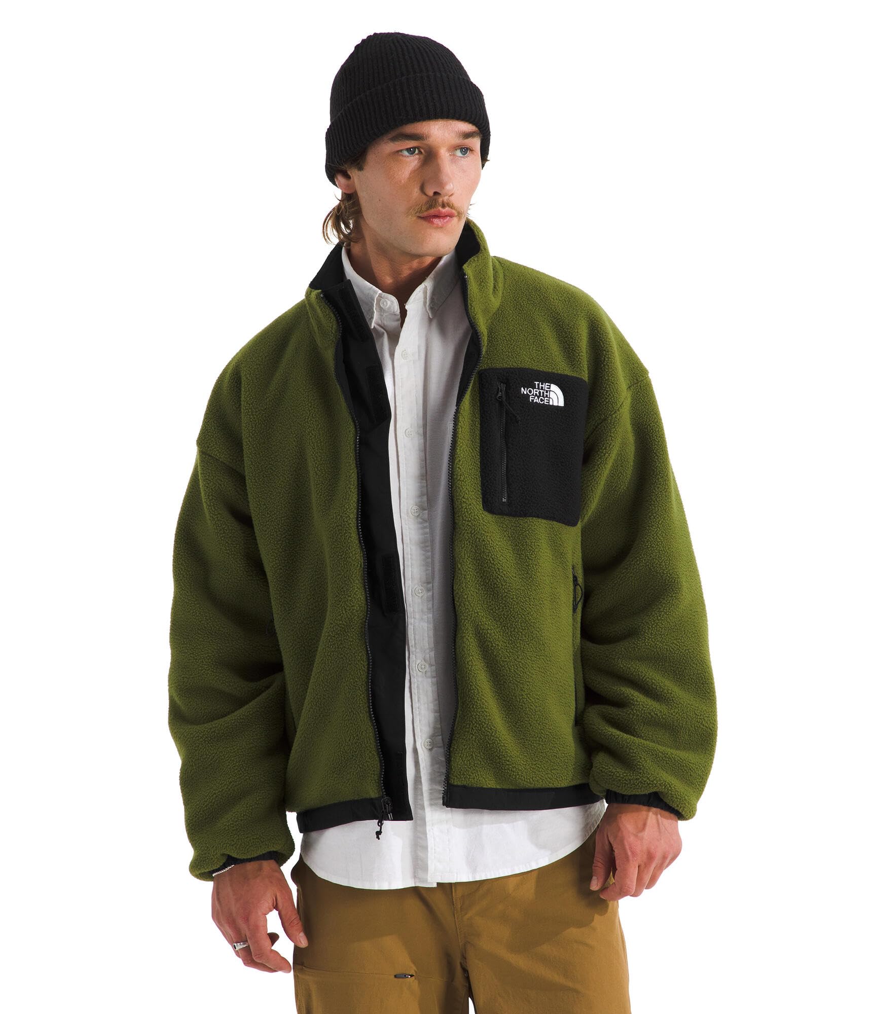 THE NORTH FACE Men's Yumiori Reversible Jacket | Water & Wind Resistant Coat with Internal Cinch Cord, & Secure Zip Pockets
