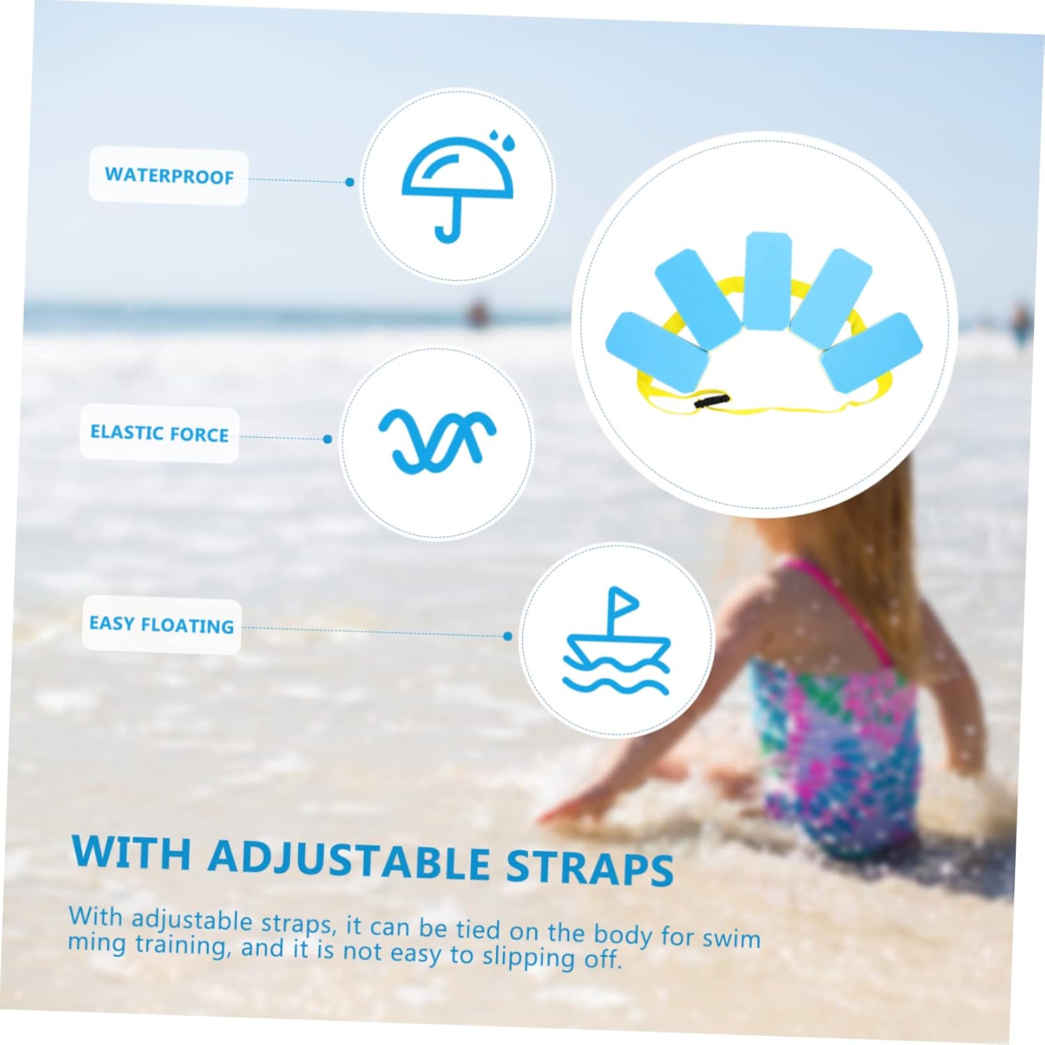 Buoyancy Belt Devices Flobots Hip Belt for Backpack Swimming Float Belt Swimming Training Tool Floatation Belt Eva Kickboard Kickboard for Swimming Kick Board for Adults Child Pool