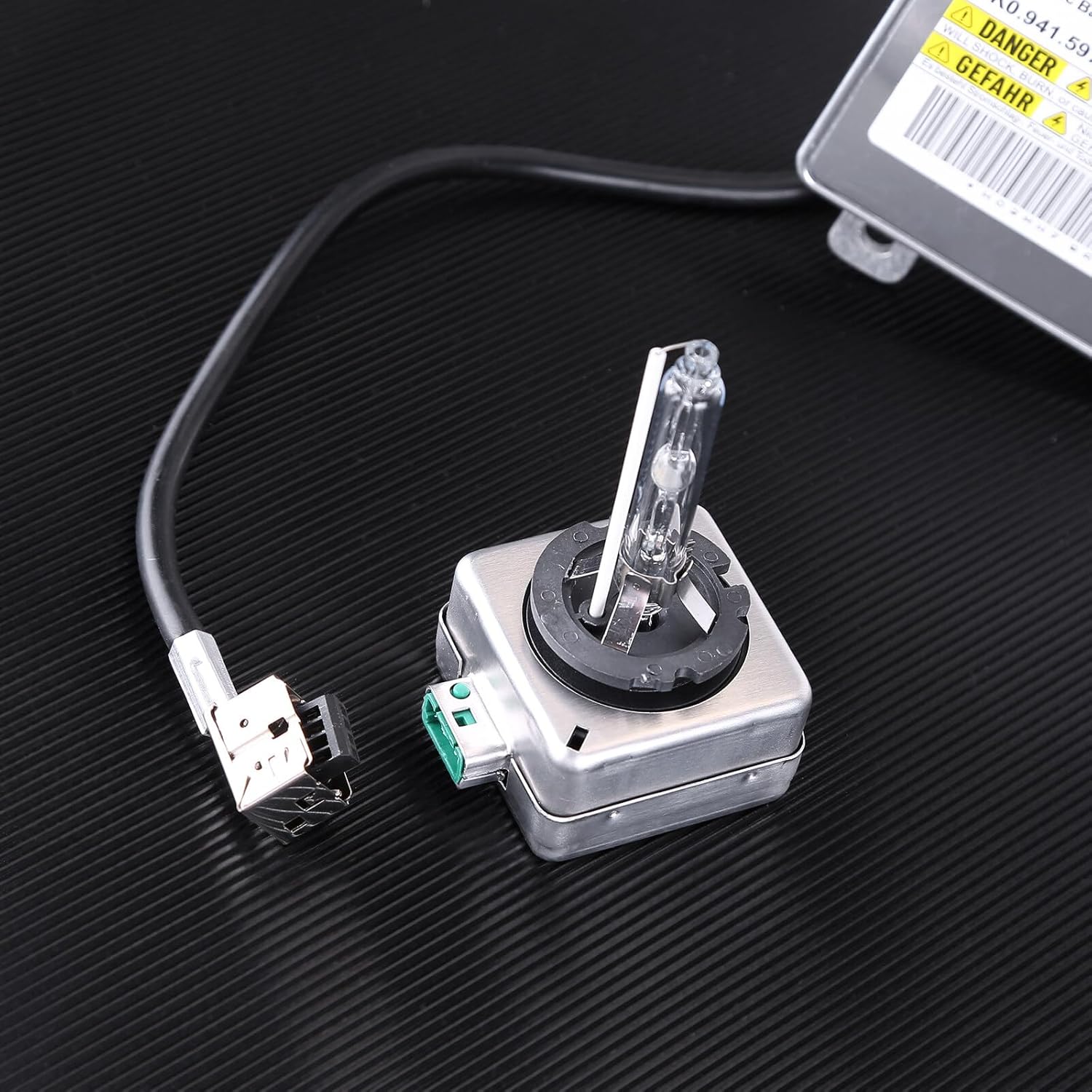 Xenon HID Ballast Control Unit with Igniter&D3S Bulb W003T21971 for Chrysler 300 3.6L 5.7L 6.4L Replace BAM92-143700 68170821AA 8K0941597 Xenon Ballast Unit Assembly for A1 A3 A4 A5