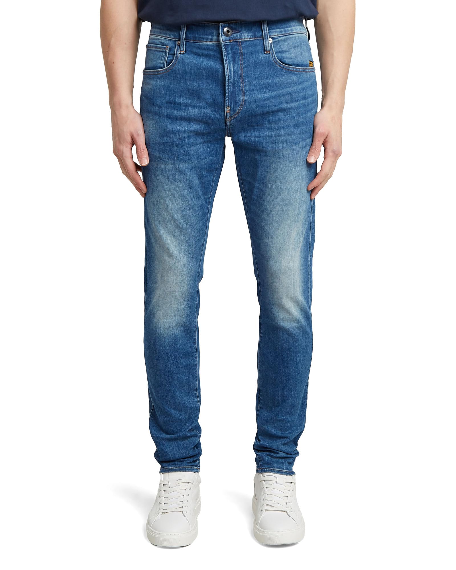 G-STAR Men's Revend Skinny Jeans, Multicolour (medium indigo aged 51010-8968-6028), 35W / 30L