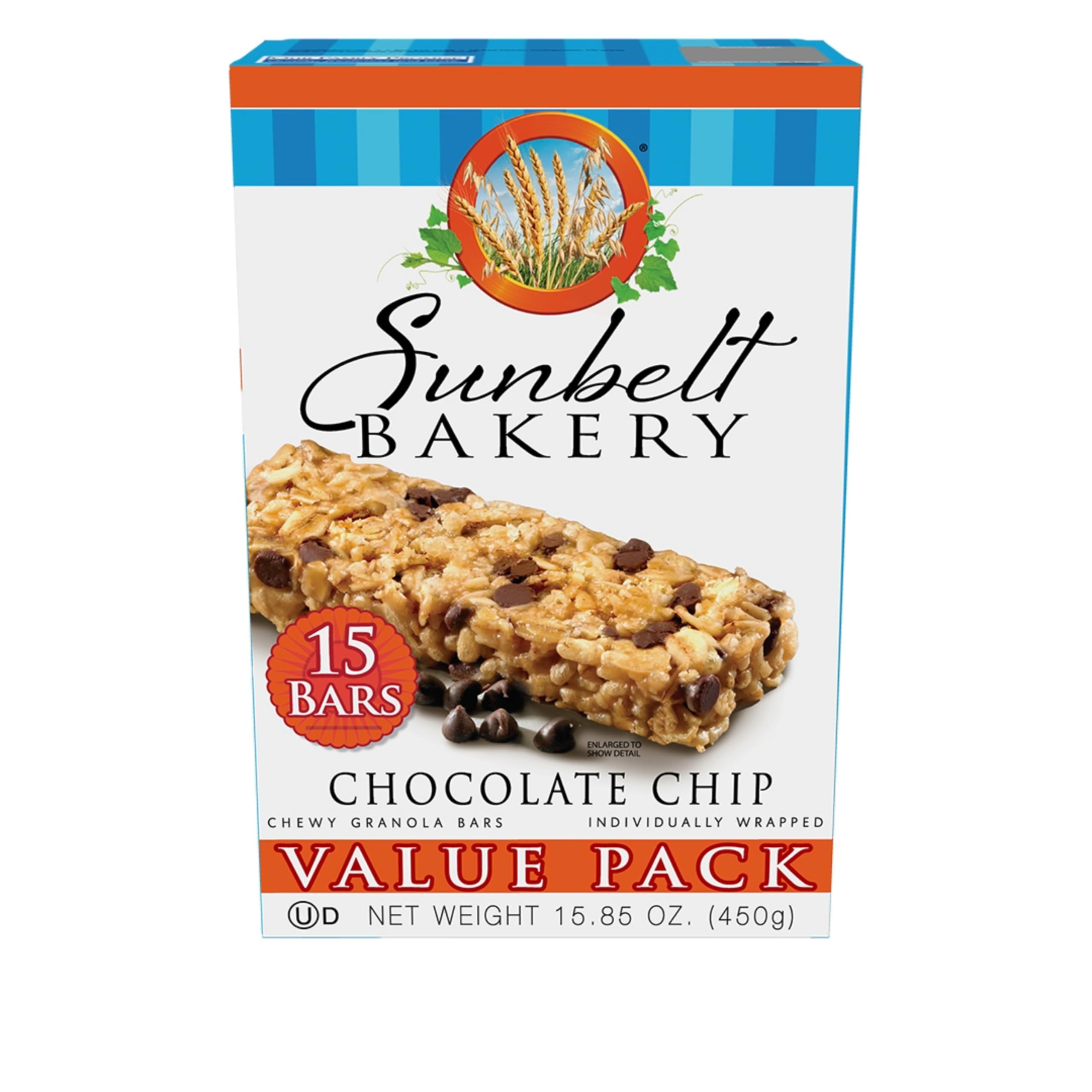 Sunbelt Bakery Chewy Müsliriegel mit Schokoladen-Chips, 31,2 g, 120 Stück (8 Boxen)