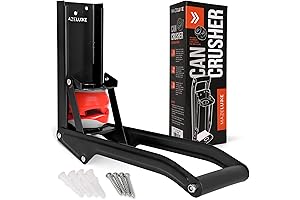 12 and 16 oz Can Plastic Bottle Crusher with Wall Mounted Bottle Opener