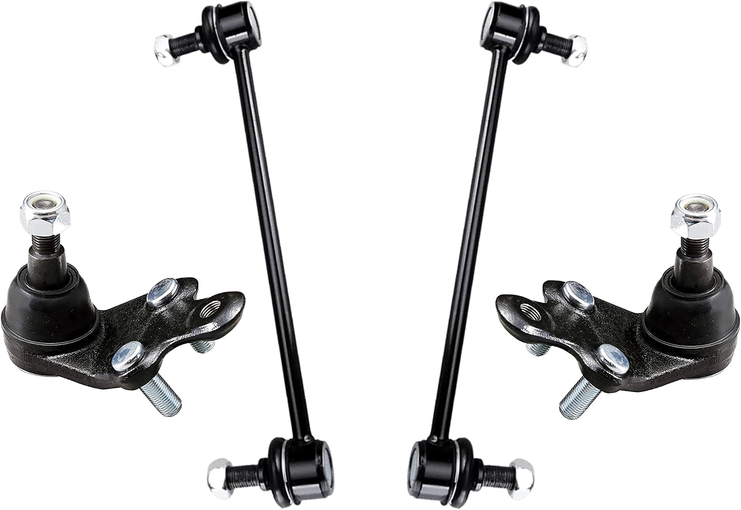 PartsW - 4 PC Suspension Kit for Lexus ES300h 2013-2018 / Lexus ES350 2013-2018 / Toyota Avalon 2013-2018 / Toyota Camry 2007-2017, 2 Sway Bar Links + 2 Lower Ball Joints