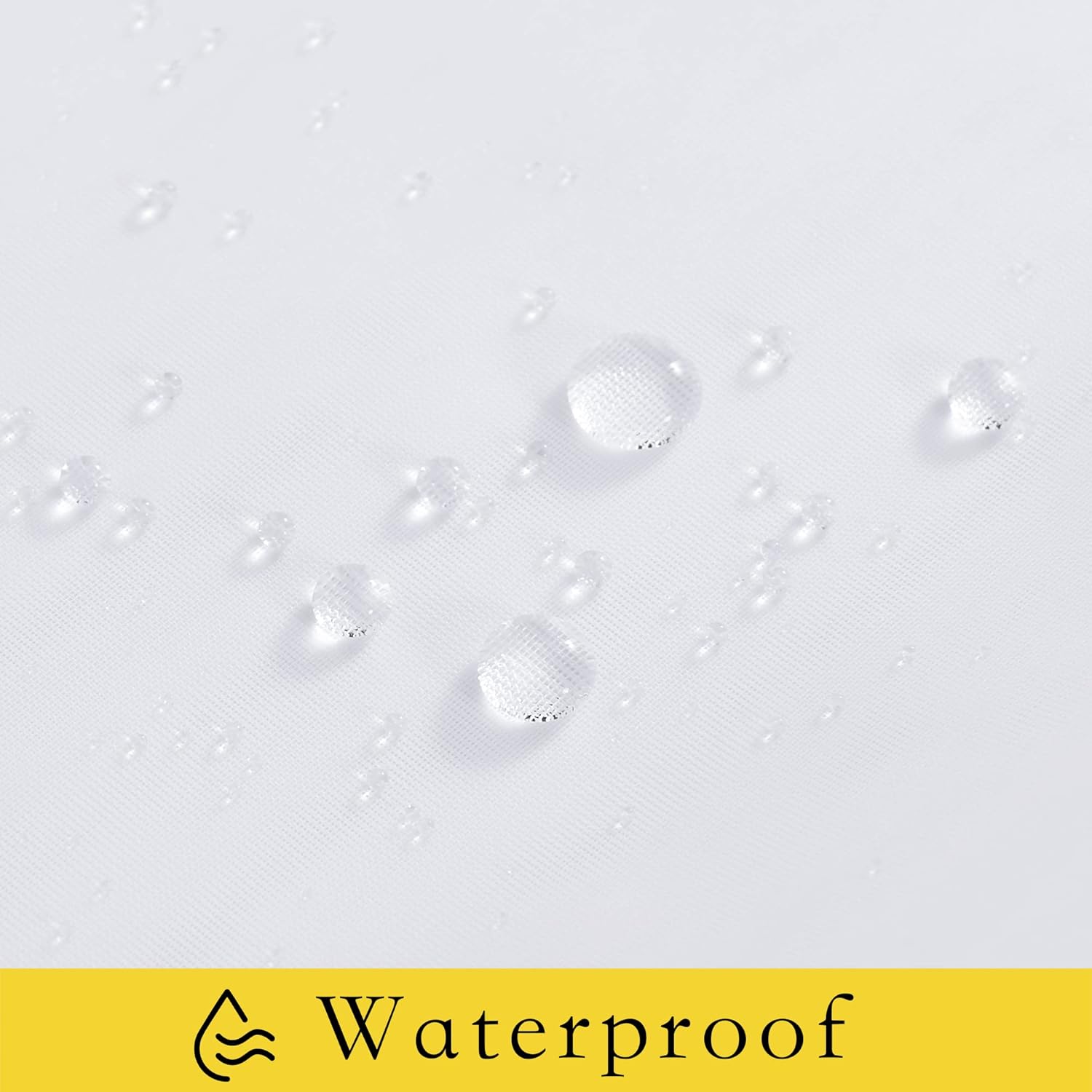 NICETOWN Outdoor Sheer White Weighted Curtains Rod Pocket Back Tab 120 inch Length 2 Panels Set W54, Light Filtering Grommet Mosquito Netting Curtains for Patio/Cabana/Pergola/Porch