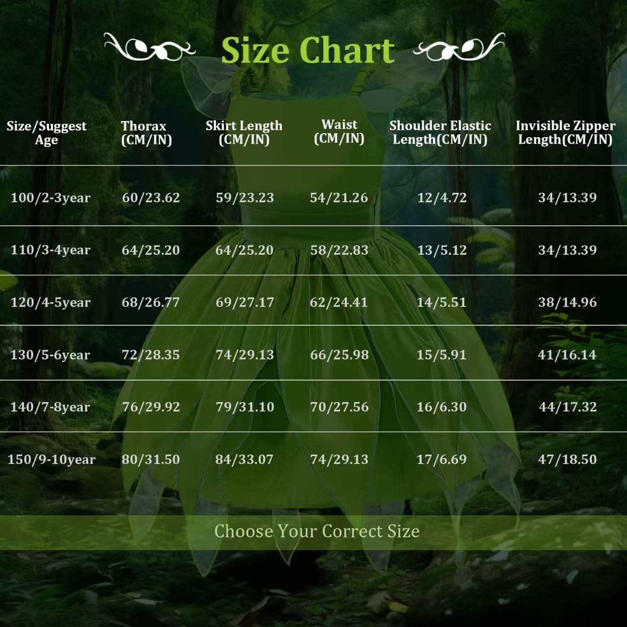 Fairy Costume for Girls Princess Dress with Wings and Accessories - Image 6