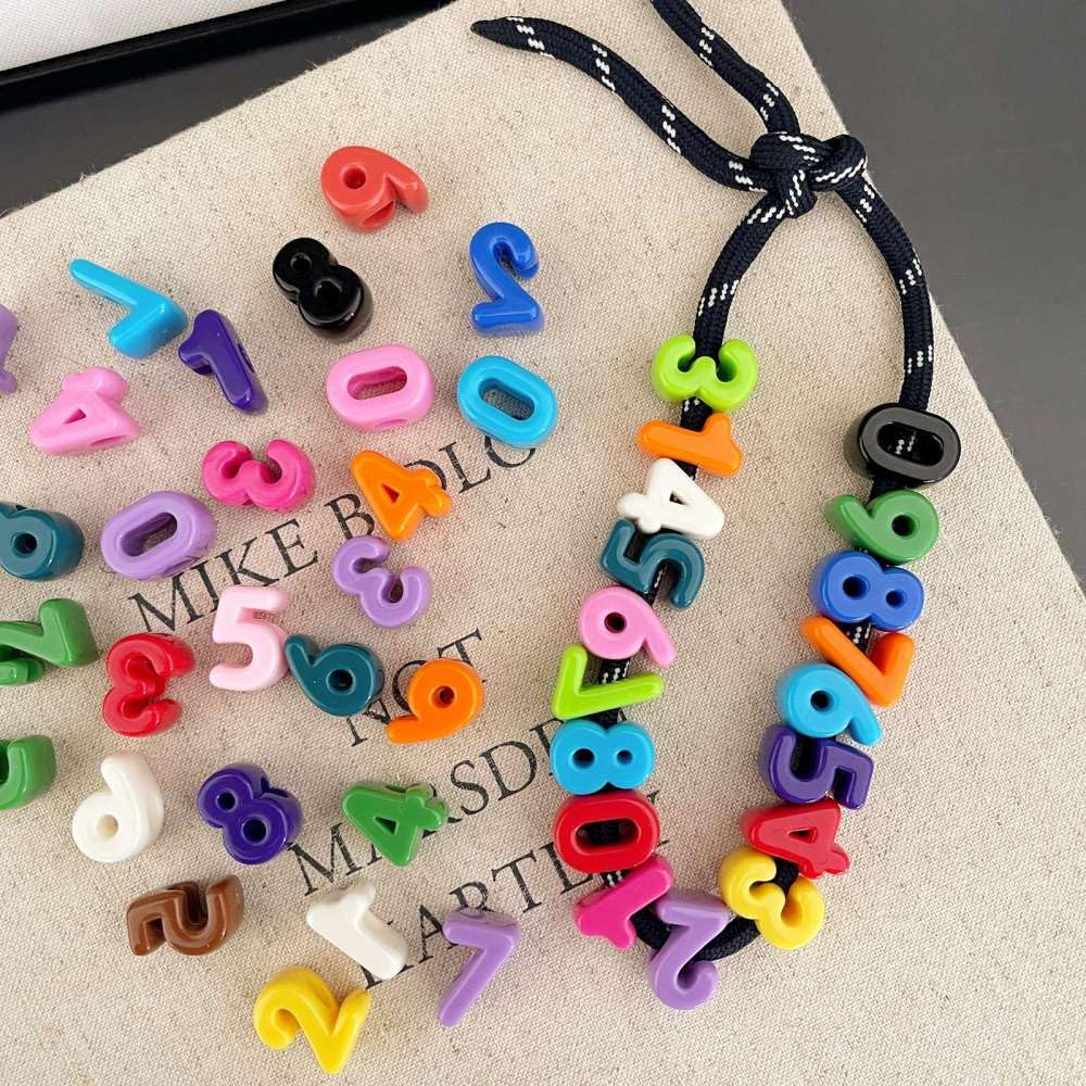 Photo 1 of DanLingJewelry 0-9 Number Beads for Jewelry Making