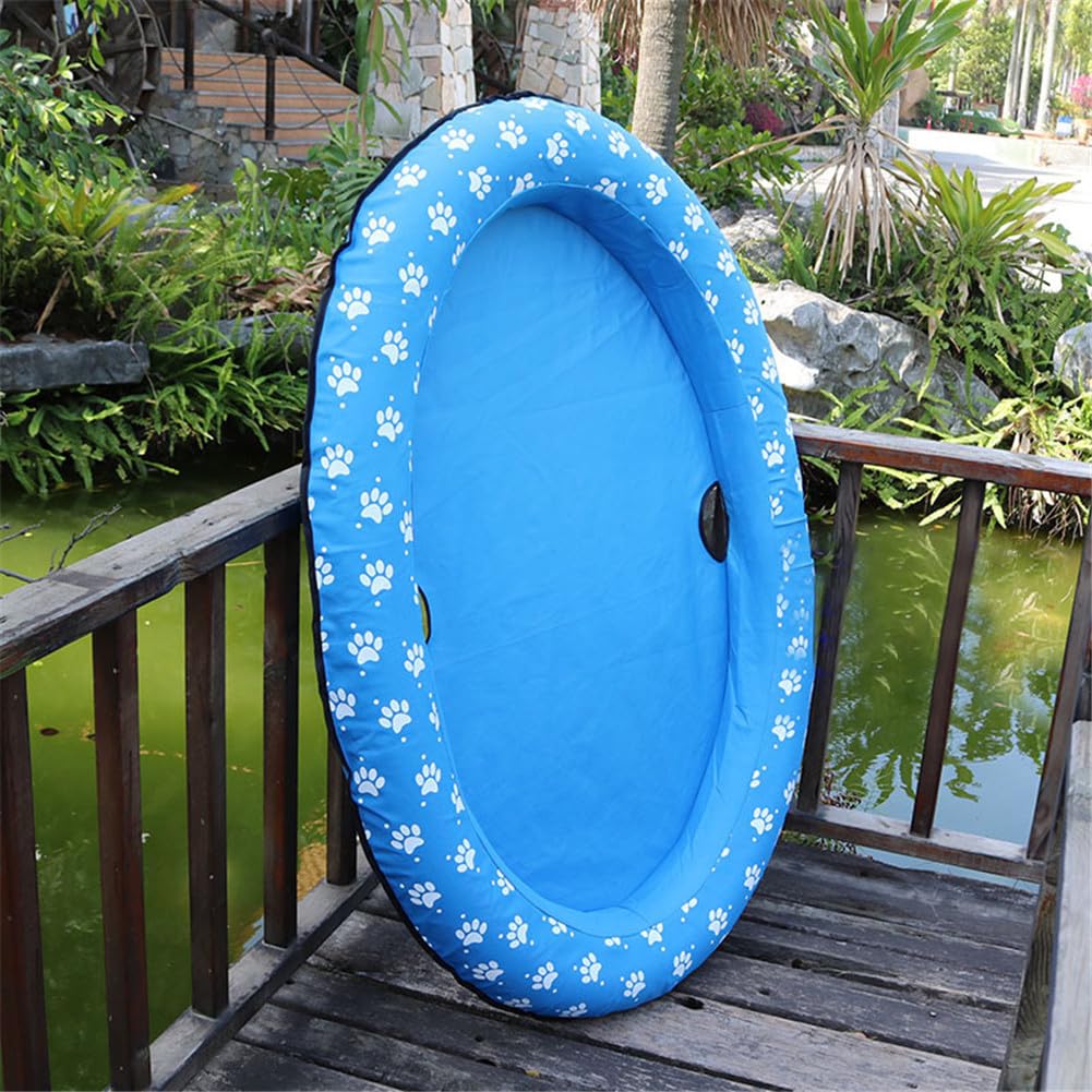 matela Gonflable Pour Chien Piscine, Radeau Gonflable Pour Chien, Flotteur De Piscine Pour Animaux, Lit Flottant Confortable Pour Piscine, Plage Ou Lac, Accessoire Flottant Sécurisé Et Résistant